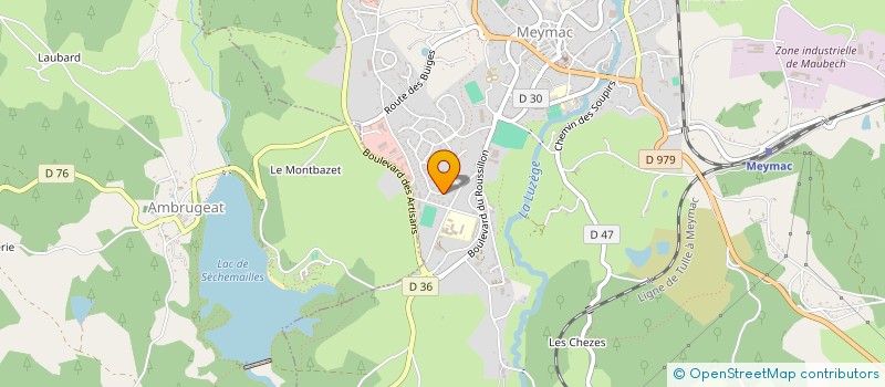 localisation de l'entreprise MONSIEUR THIBAUT MARBACHE  MEYMAC