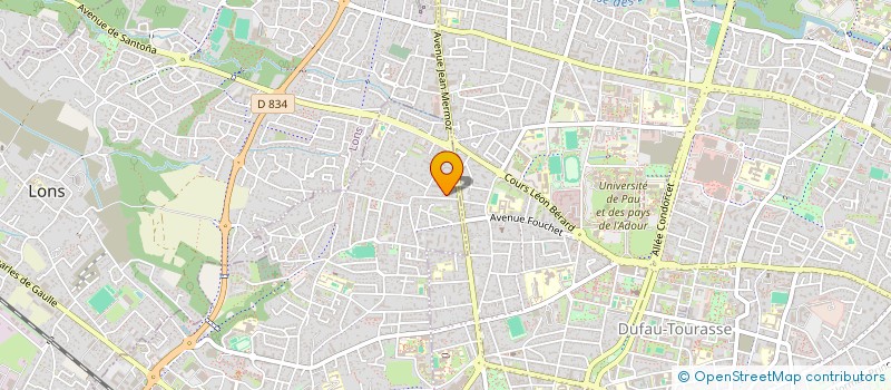 localisation de l'entreprise MONSIEUR THIBAUT MARINIER  BILLERE