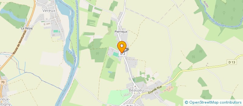 localisation de l'entreprise MONSIEUR THIBAUT MARQUET  BEAUJEU-SAINT-VALLIER-PIERREJUX-ET-QUITTEUR