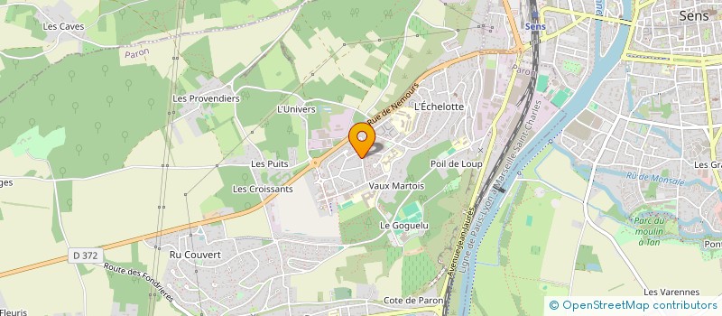 localisation de l'entreprise MONSIEUR THIBAUT MARTINS CARAMEZ  PARON