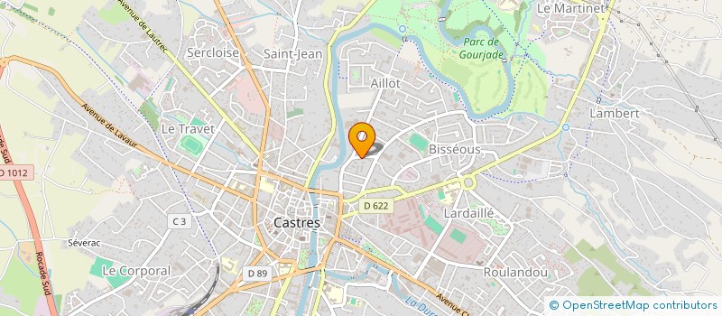 localisation de l'entreprise MONSIEUR THIBAUT MARTY  CASTRES