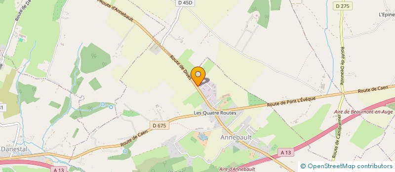 localisation de l'entreprise MONSIEUR THIBAUT MATHIEU  DANESTAL