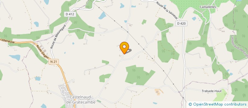 localisation de l'entreprise MONSIEUR THIBAUT MATHIEU  CASTELNAUD-DE-GRATECAMBE