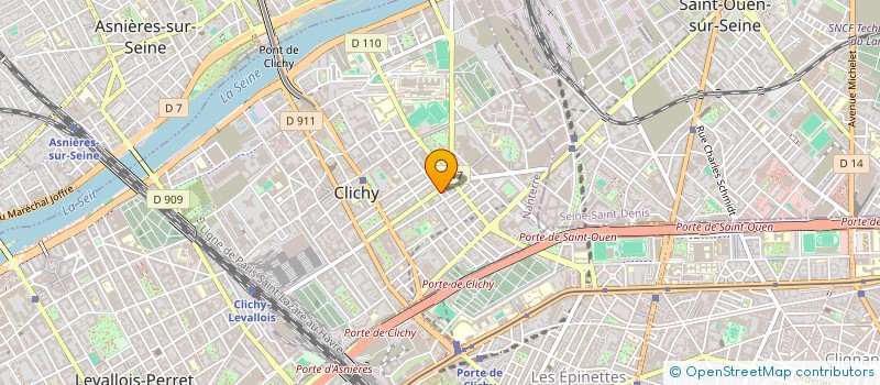 localisation de l'entreprise MONSIEUR THIBAUT MERCIER à CLICHY