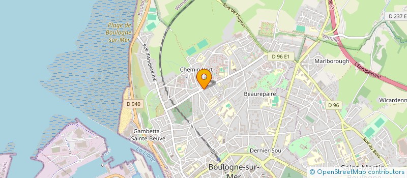 localisation de l'entreprise MONSIEUR THIBAUT MERLIER  BOULOGNE-SUR-MER