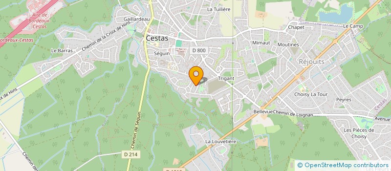 localisation de l'entreprise MONSIEUR THIBAUT MEYER  CESTAS