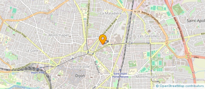 localisation de l'entreprise MONSIEUR THIBAUT MODRIN  DIJON