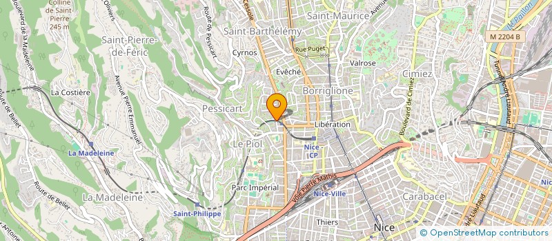 localisation de l'entreprise MONSIEUR THIBAUT MOLLARET  NICE