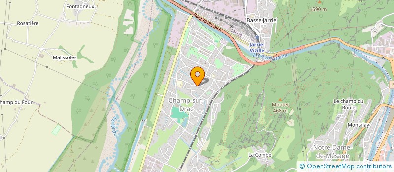localisation de l'entreprise MONSIEUR THIBAUT MONTANIER  CHAMP-SUR-DRAC