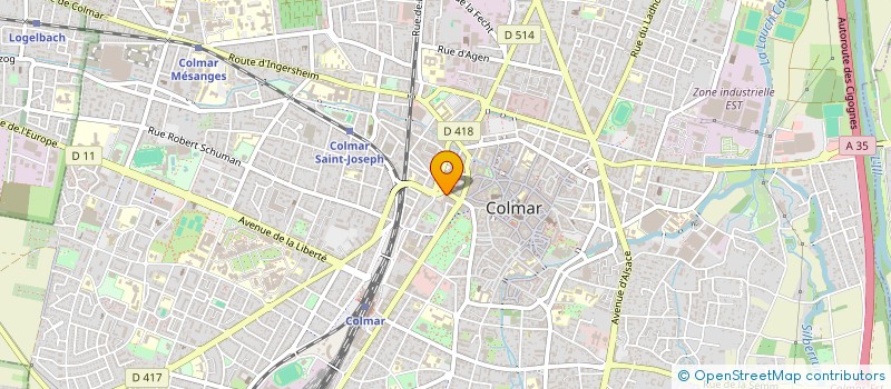 localisation de l'entreprise MONSIEUR THIBAUT MOSSOTTO  COLMAR