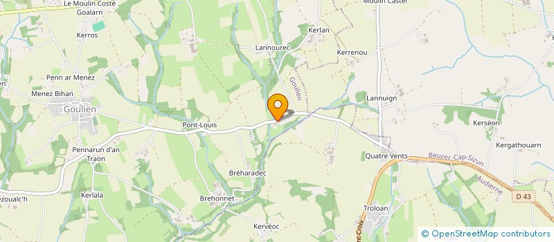 localisation de l'entreprise MONSIEUR THIBAUT OLLIVIER  GOULIEN