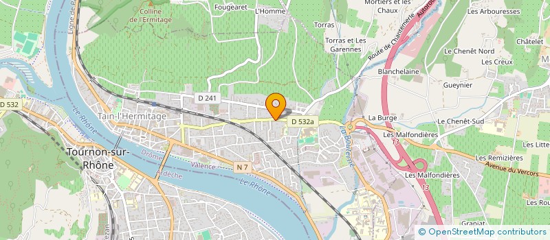 localisation de l'entreprise MONSIEUR THIBAUT OTHOMENE  TAIN L HERMITAGE