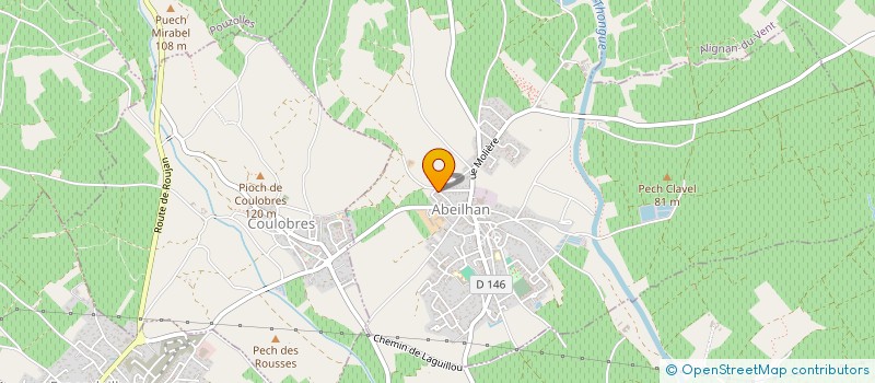 localisation de l'entreprise MONSIEUR THIBAUT PANASSIE  ABEILHAN