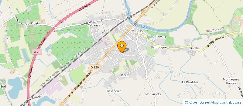 localisation de l'entreprise MONSIEUR THIBAUT PAREILLEUX  ALBIAS