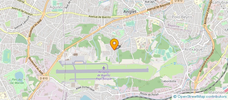 localisation de l'entreprise MONSIEUR THIBAUT PARUITE à ANGLET
