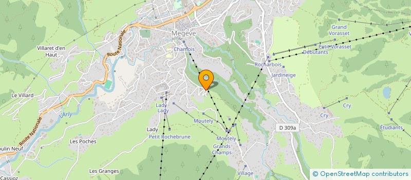 localisation de l'entreprise MONSIEUR THIBAUT PELEGRY  MEGEVE