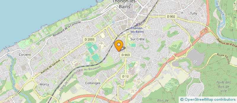 localisation de l'entreprise MONSIEUR THIBAUT PERRIER à THONON-LES-BAINS