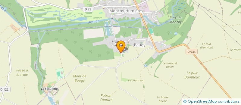 localisation de l'entreprise MONSIEUR THIBAUT PHILIPPE  BAUGY