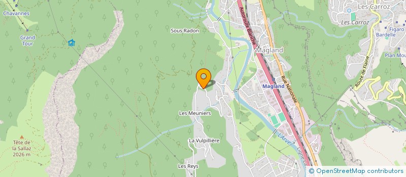 localisation de l'entreprise MONSIEUR THIBAUT PIEGAY  MAGLAND