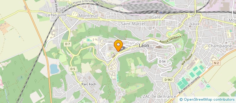 localisation de l'entreprise MONSIEUR THIBAUT PIERRAIN  LAON