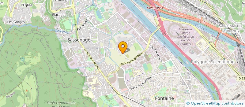 localisation de l'entreprise MONSIEUR THIBAUT POLLICAND  SASSENAGE