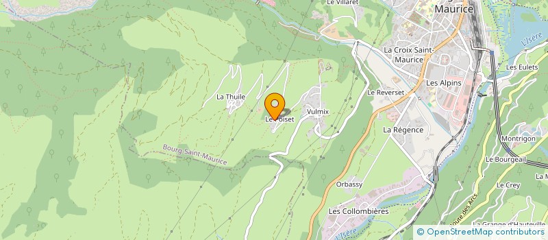 localisation de l'entreprise MONSIEUR THIBAUT POUCHOULIN  BOURG-SAINT-MAURICE