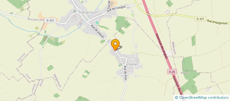 localisation de l'entreprise MONSIEUR THIBAUT REBOURS  VILLERET