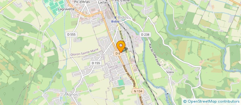 localisation de l'entreprise MONSIEUR THIBAUT REPETO  BIDOS