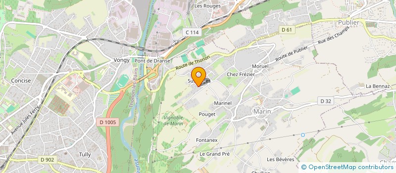 localisation de l'entreprise MONSIEUR THIBAUT RICHARD  MARIN