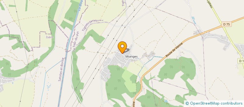 localisation de l'entreprise MONSIEUR THIBAUT RION  CHAMAGNIEU