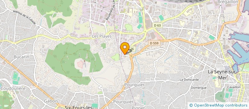 localisation de l'entreprise MONSIEUR THIBAUT ROBEDAT  LA SEYNE-SUR-MER