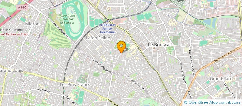 localisation de l'entreprise MONSIEUR THIBAUT ROSA CHARBONNEL  LE BOUSCAT