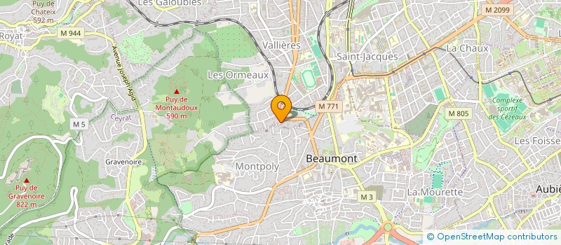 localisation de l'entreprise MONSIEUR THIBAUT ROUMIER  LE CENDRE