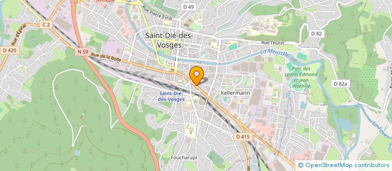 localisation de l'entreprise MONSIEUR THIBAUT ROUSSELOT à SAINT-DIE-DES-VOSGES