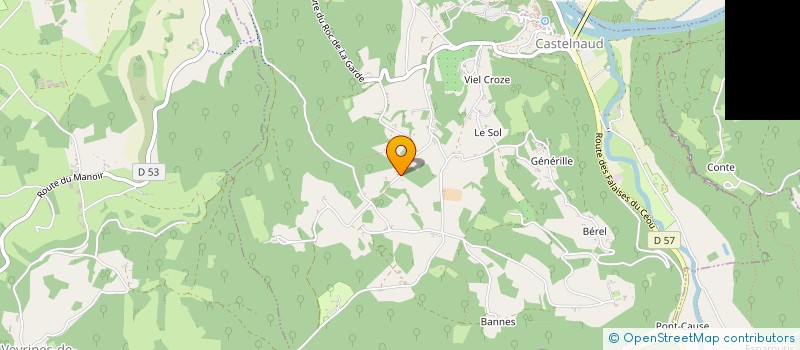 localisation de l'entreprise MONSIEUR THIBAUT ROUZADE  CASTELNAUD LA CHAPELLE