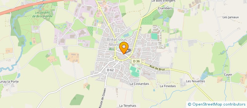 localisation de l'entreprise MONSIEUR THIBAUT RUBIA  MORDELLES