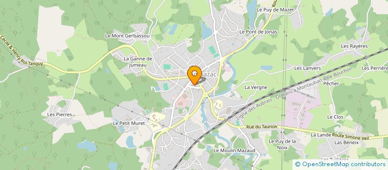 localisation de l'entreprise MONSIEUR THIBAUT SABOUREAU  AMBAZAC