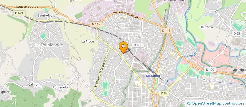 localisation de l'entreprise MONSIEUR THIBAUT SACCON  AUSSILLON