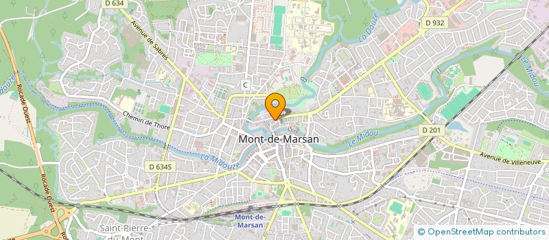 localisation de l'entreprise MONSIEUR THIBAUT SAINT-GENEZ  MONT-DE-MARSAN