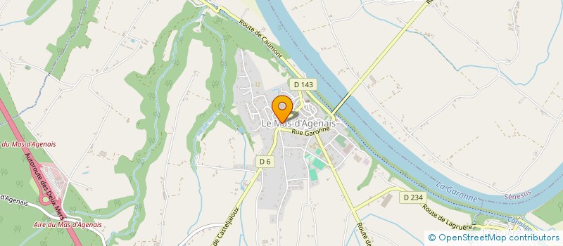 localisation de l'entreprise MONSIEUR THIBAUT SALBAN  CALONGES