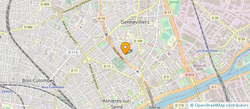 localisation de l'entreprise MONSIEUR THIBAUT TEHOU à GENNEVILLIERS