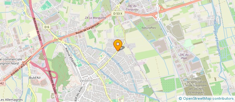 localisation de l'entreprise MONSIEUR THIBAUT TERNIER  VEDENE