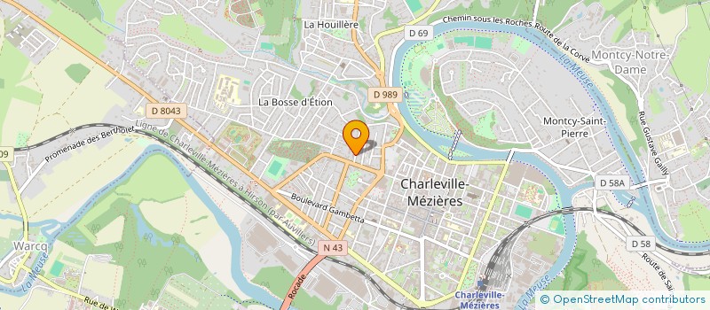 localisation de l'entreprise MONSIEUR THIBAUT TISSIERE à CHARLEVILLE-MEZIERES