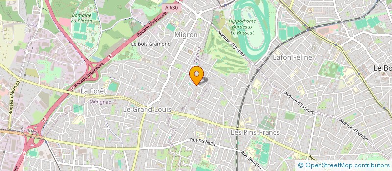 localisation de l'entreprise MONSIEUR THIBAUT TOGNI  EYSINES