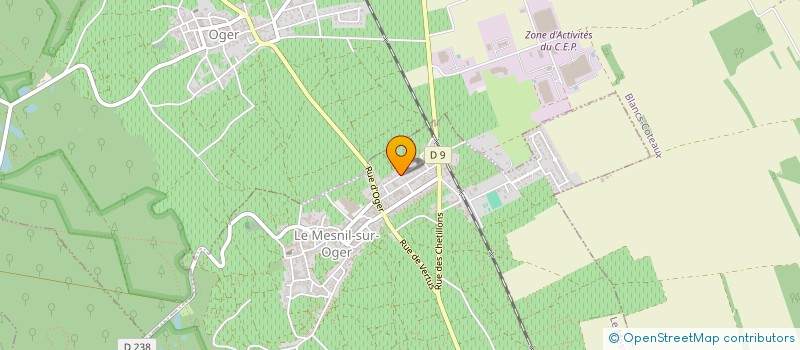 localisation de l'entreprise MONSIEUR THIBAUT TURGY  LE MESNIL-SUR-OGER