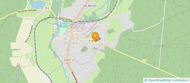 localisation de l'entreprise MONSIEUR THIBAUT VAGNE  GUERIGNY