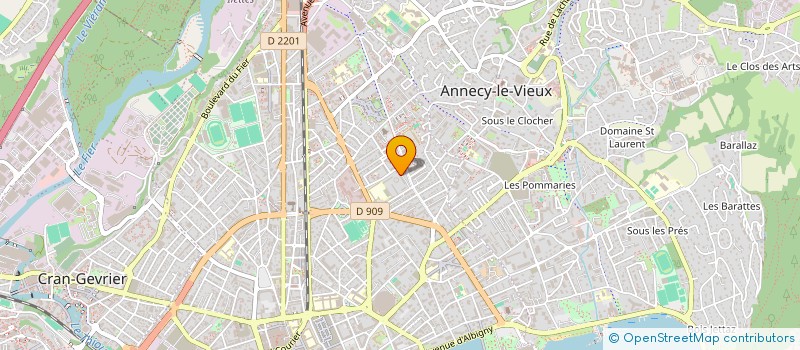 localisation de l'entreprise MONSIEUR THIBAUT VAILLANT à ANNECY