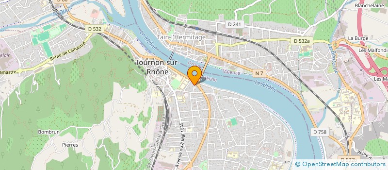 localisation de l'entreprise MONSIEUR THIBAUT VALLA à TOURNON-SUR-RHONE