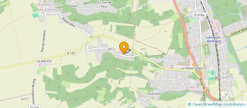 localisation de l'entreprise MONSIEUR THIBAUT VANDENHOVE à CAMBRONNE-LES-CLERMONT