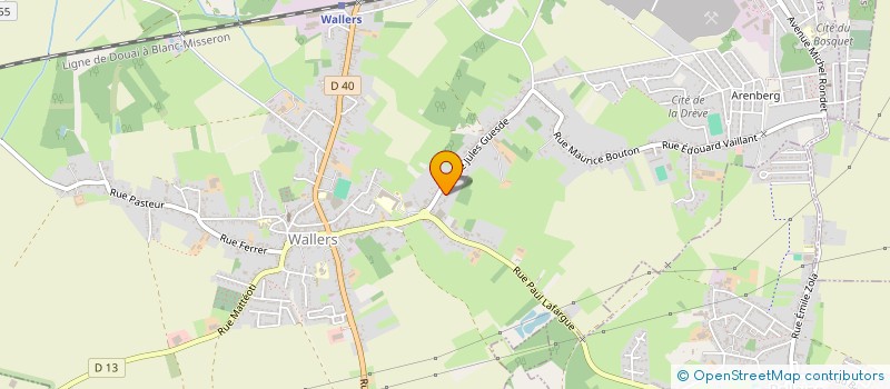 localisation de l'entreprise MONSIEUR THIBAUT WANTELLET  WALLERS